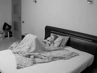 Shelf cam does the trick. Caught her flicking the bean under the blanket, spreading her knees and getting herself off. She tries to cum quietly but she can’t help gasping and panting in pleasure.