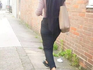 This sexy curvy bengali hijabi knew i was behind her so she decided to wiggle her ass left to right so i can get turned on more by imagining how her phat ass would jiggle while i doggy her rough mmm
