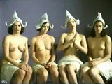 4 nude chicks posing