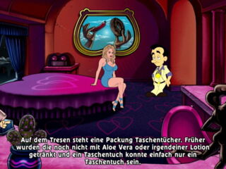 In diesem grafisch aufpolierten Abenteuer sind wir, in einer Stadt voller Suende, auf der Suche nach der großen Liebe.Tollpatschig wie Larry ist, stolpert er von einer lustigen Situation in die Andere