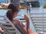 Horny tits - beach voyeur