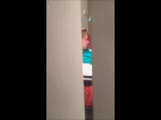 Catching her through the window as she watches dirty videos and plays in bed. Blonde teen slides her hand into her PJs and jills until she climaxes in a back-arching orgasm, then sniffs her fingers.