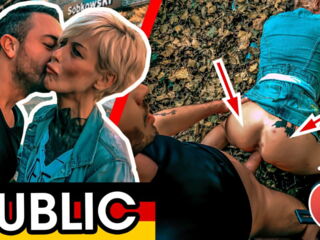 Vicky from Dates.com is an underfucked MILF with a shaved cunt, a blow mouth, and many tattoos. Behind a gas station, Vicky offers her snatch to Andy Star and he cums all over her cunt! Dates66.com