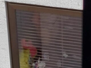 I caught a neighbor dressing herself after shower two floors downstairs my apartment. It was spontaneous and exciting to see her nude and wearing a thong. No audio, but still hot.