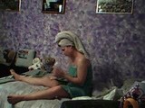 Amateur girl changing her underwear