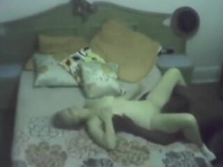 My stepmom is a practicing advocate of an open marriage. A black hunks eats and fucks her pussy in the afternoon, as you can see in this hidden camera video.