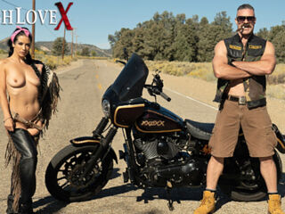 Karl Toughlove called up his big tit friend Katrina Jade to see if she wanted to go for a ride on his motorcycle. Little did Katrina know she would be riding Karls cock in the great outdoors too!
