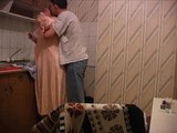 Granny gets fucked in kitchen