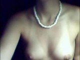 Blonde girl chatting topless
