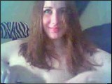 Pretty redhead showing tits
