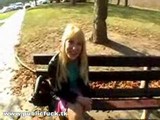 Public Teen gives Blowjob
