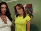 Sexy MILF and her hot daughter share a big cock